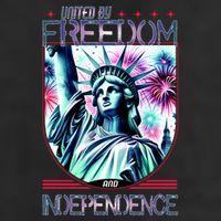 United By Freedom And Independence Adult Drive Performance Visor