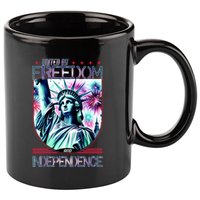 United By Freedom And Independence 11oz C Handle Ceramic Mug