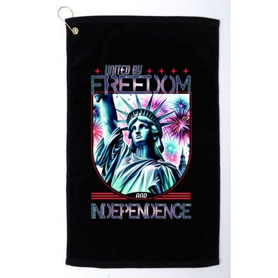 United By Freedom And Independence Golf Towel