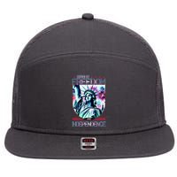 United By Freedom And Independence 7 Panel Mesh Trucker Snapback Hat