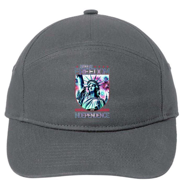 United By Freedom And Independence 7-Panel Snapback Hat
