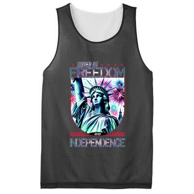 United By Freedom And Independence Mesh Reversible Basketball Jersey Tank