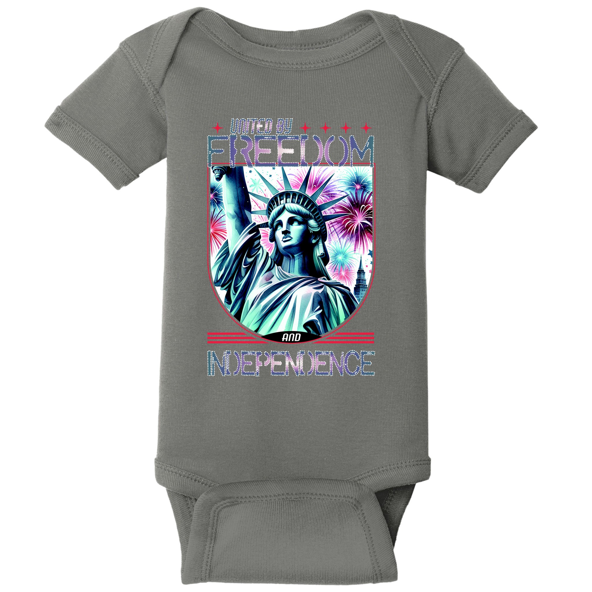 United By Freedom And Independence Baby Bodysuit