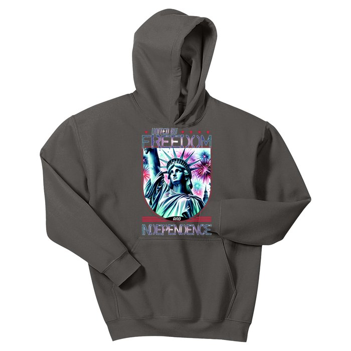 United By Freedom And Independence Kids Hoodie