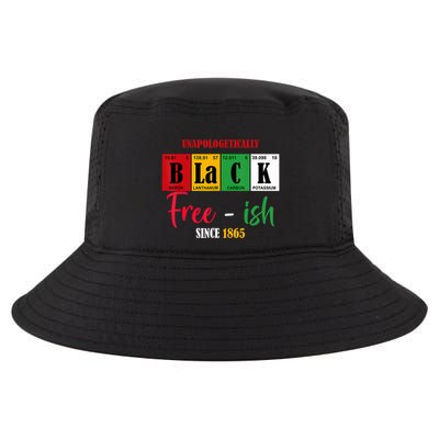 Unapologetically Black Freeish Since 1865 Juneteenth Cool Comfort Performance Bucket Hat