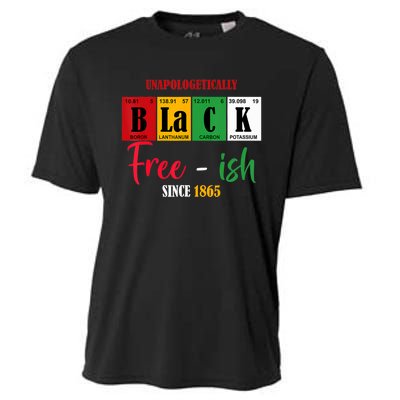 Unapologetically Black Freeish Since 1865 Juneteenth Cooling Performance Crew T-Shirt