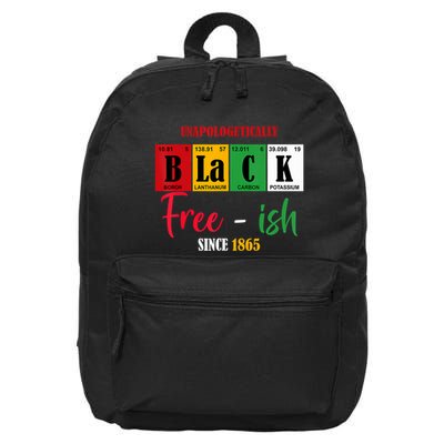 Unapologetically Black Freeish Since 1865 Juneteenth 16 in Basic Backpack