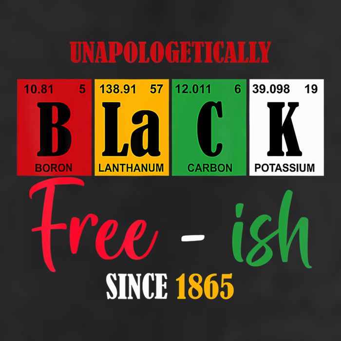 Unapologetically Black Freeish Since 1865 Juneteenth Golf Towel