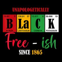 Unapologetically Black Freeish Since 1865 Juneteenth Short Acrylic Beanie