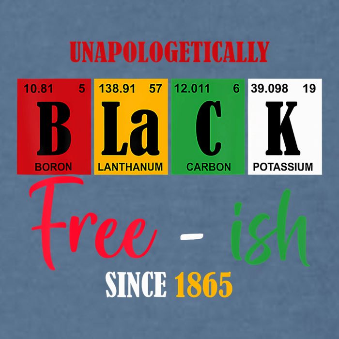 Unapologetically Black Freeish Since 1865 Juneteenth Garment-Dyed Sweatshirt