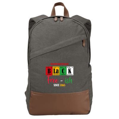 Unapologetically Black Freeish Since 1865 Juneteenth Cotton Canvas Backpack