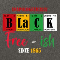 Unapologetically Black Freeish Since 1865 Juneteenth Cotton Canvas Backpack