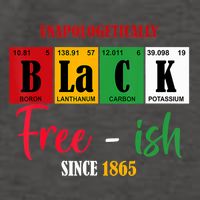 Unapologetically Black Freeish Since 1865 Juneteenth Vector Backpack