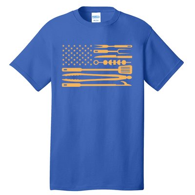 Usa Bbq Flag Gift Bbq Gift Tall T-Shirt