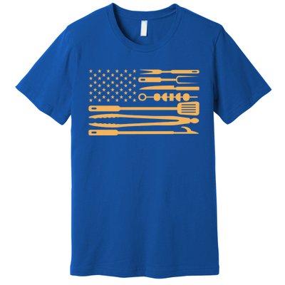 Usa Bbq Flag Gift Bbq Gift Premium T-Shirt