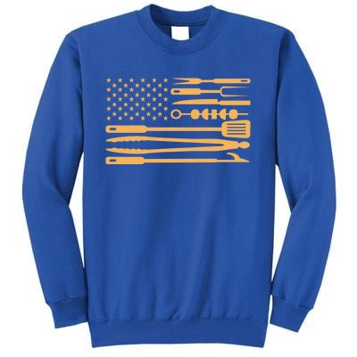 Usa Bbq Flag Gift Bbq Gift Tall Sweatshirt