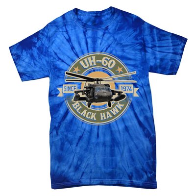 Uhgift60 Blackhawk Gift Assault Helicopter Pilot Aviation Gift Tie-Dye T-Shirt