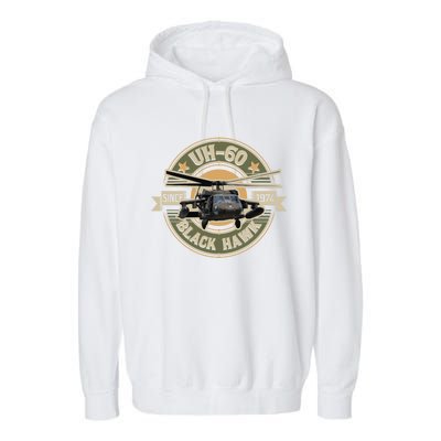 Uhgift60 Blackhawk Gift Assault Helicopter Pilot Aviation Gift Garment-Dyed Fleece Hoodie