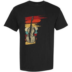 Upright Bass Graphic Retro Double Bass Fiddle Garment-Dyed Heavyweight T-Shirt