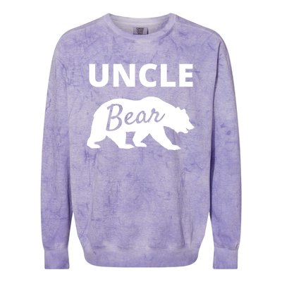 Uncle Bear Gift Mama Bear Papa Bear Colorblast Crewneck Sweatshirt