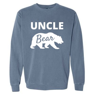 Uncle Bear Gift Mama Bear Papa Bear Garment-Dyed Sweatshirt