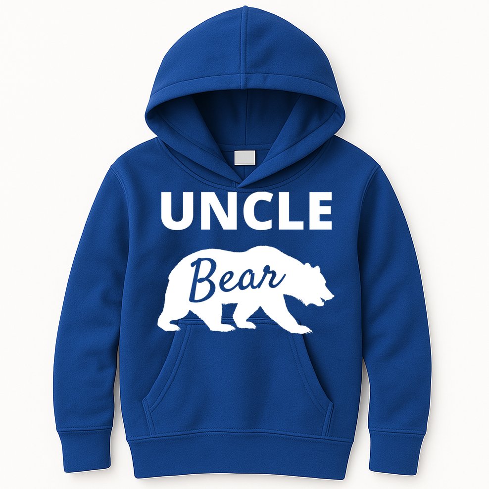 Uncle Bear Gift Mama Bear Papa Bear Kids Hoodie
