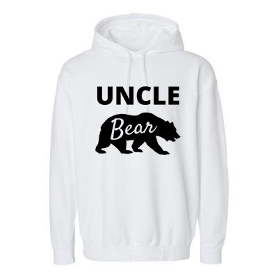 Uncle Bear Gift Mama Bear Papa Bear Garment-Dyed Fleece Hoodie