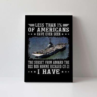 Uss Bon Homme Richard Cv31 Aircraft Carrier Sailor Veteran Canvas