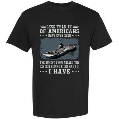 Us Bon Homme Richard Cv31 Aircraft Carrier Sailor Veteran Garment-Dyed Heavyweight T-Shirt