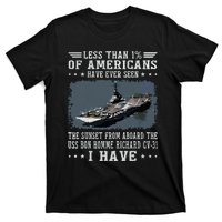 Us Bon Homme Richard Cv31 Aircraft Carrier Sailor Veteran T-Shirt