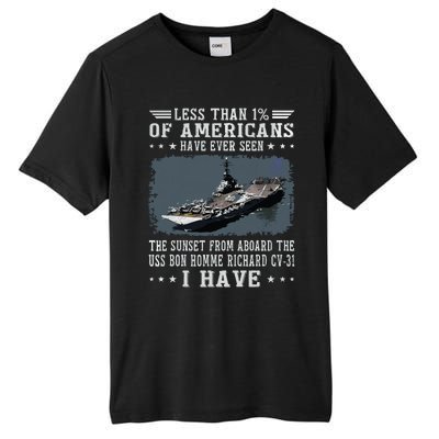 Us Bon Homme Richard Cv31 Aircraft Carrier Sailor Veteran Tall Fusion ChromaSoft Performance T-Shirt