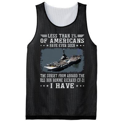 Us Bon Homme Richard Cv31 Aircraft Carrier Sailor Veteran Mesh Reversible Basketball Jersey Tank