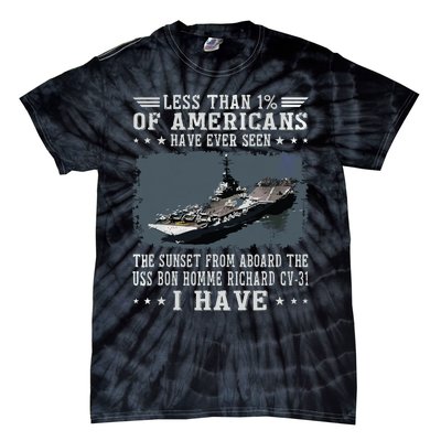 Us Bon Homme Richard Cv31 Aircraft Carrier Sailor Veteran Tie-Dye T-Shirt