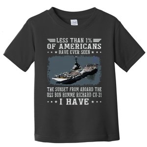 Us Bon Homme Richard Cv31 Aircraft Carrier Sailor Veteran Toddler T-Shirt