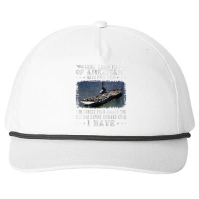 Uss Bon Homme Richard Cv31 Aircraft Carrier Sailor Veteran Snapback Five-Panel Rope Hat