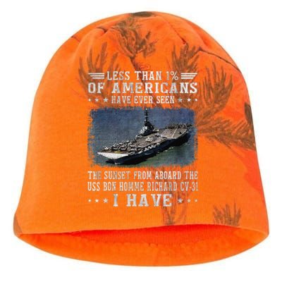 Uss Bon Homme Richard Cv31 Aircraft Carrier Sailor Veteran Kati - Camo Knit Beanie