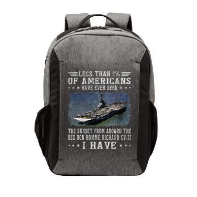 Uss Bon Homme Richard Cv31 Aircraft Carrier Sailor Veteran Vector Backpack