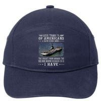 Uss Bon Homme Richard Cv31 Aircraft Carrier Sailor Veteran 7-Panel Snapback Hat