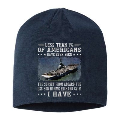 Uss Bon Homme Richard Cv31 Aircraft Carrier Sailor Veteran Sustainable Beanie