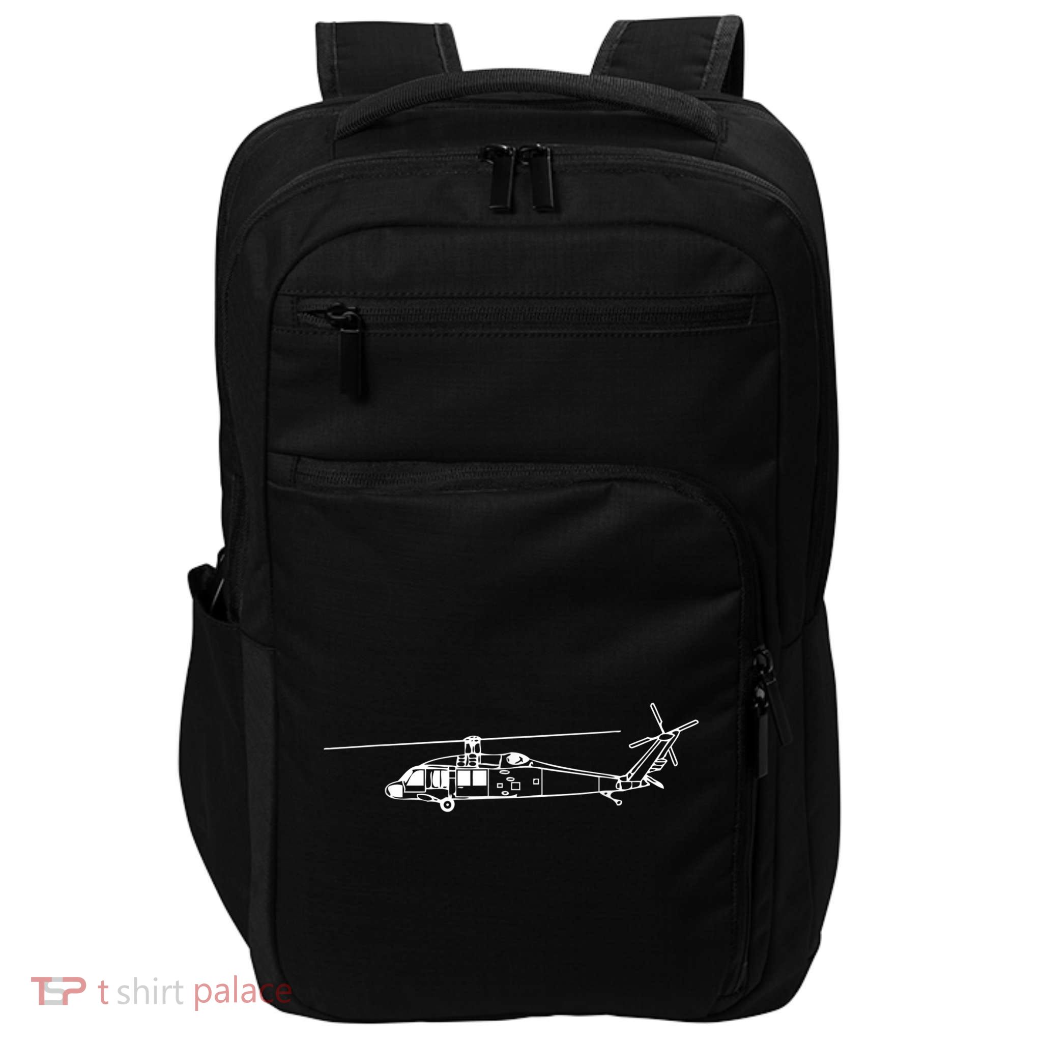 UH60 Blackhawk Helicopter Pilot Or Crew Impact Tech Backpack