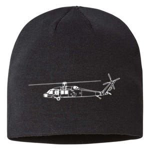 UH60 Blackhawk Helicopter Pilot Or Crew Sustainable Beanie