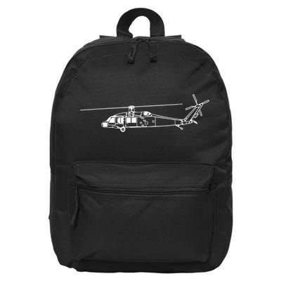 UH60 Blackhawk Helicopter Pilot Or Crew 16 in Basic Backpack