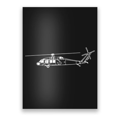 UH60 Blackhawk Helicopter Pilot Or Crew Poster