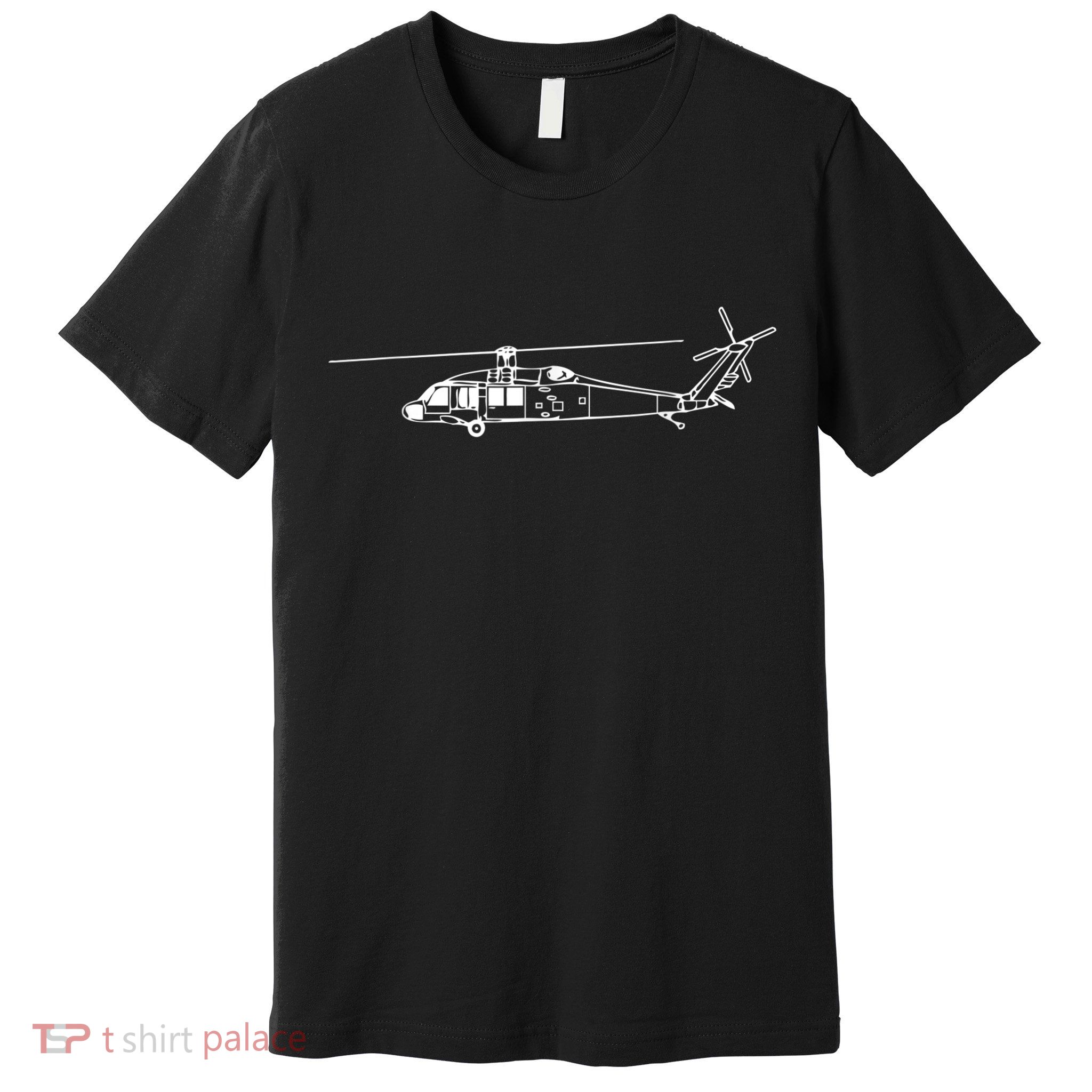 UH60 Blackhawk Helicopter Pilot Or Crew Premium T-Shirt