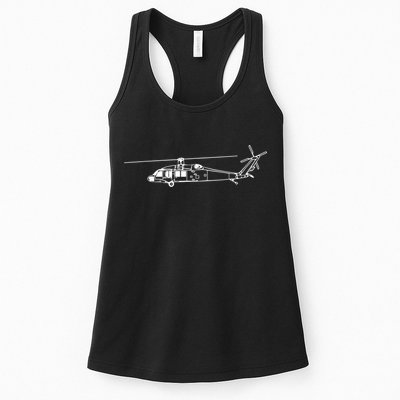 UH60 Blackhawk Helicopter Pilot Or Crew Womens Tank Top