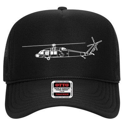 UH60 Blackhawk Helicopter Pilot Or Crew Trucker Hat