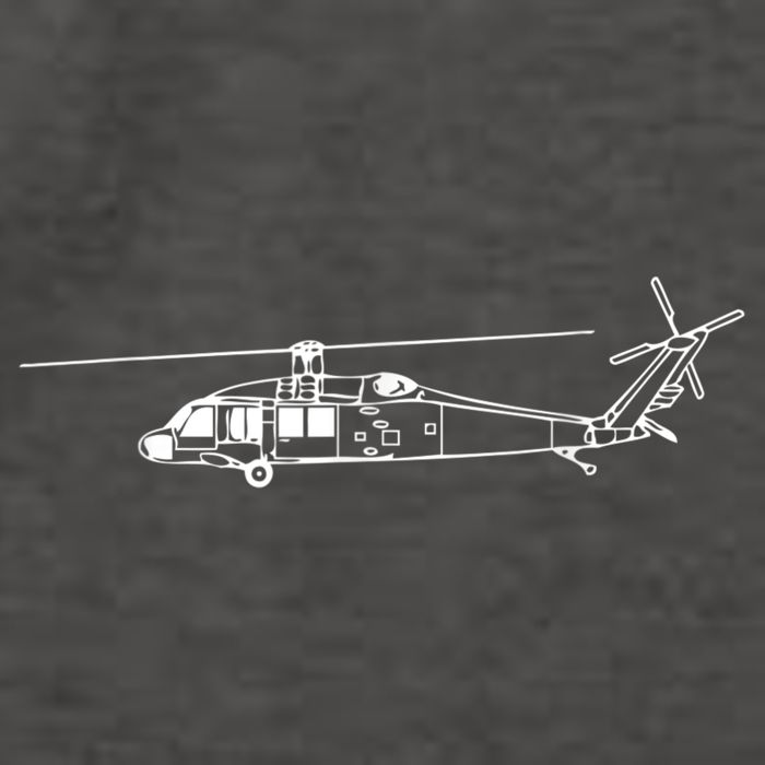 UH60 Blackhawk Helicopter Pilot Or Crew Vector Backpack