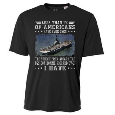 Uss Bon Homme Richard Cv 31 Aircraft Carrier Sailor Veteran Cooling Performance Crew T-Shirt