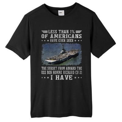 Uss Bon Homme Richard Cv 31 Aircraft Carrier Sailor Veteran Tall Fusion ChromaSoft Performance T-Shirt