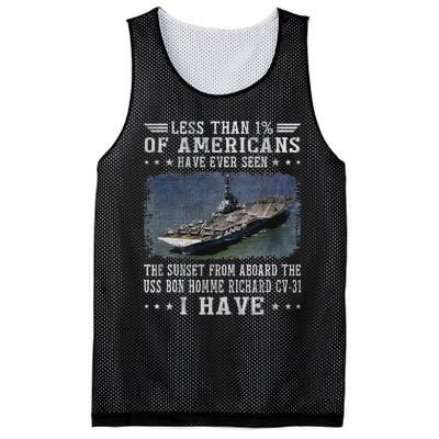 Uss Bon Homme Richard Cv 31 Aircraft Carrier Sailor Veteran Mesh Reversible Basketball Jersey Tank